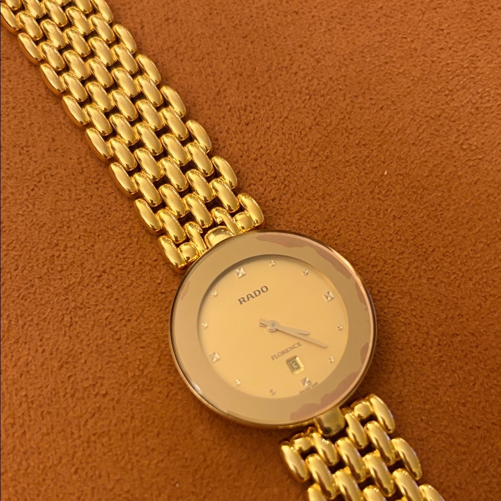 Vintage Rado Gold Chain Link Watch - Picture 2 of 4